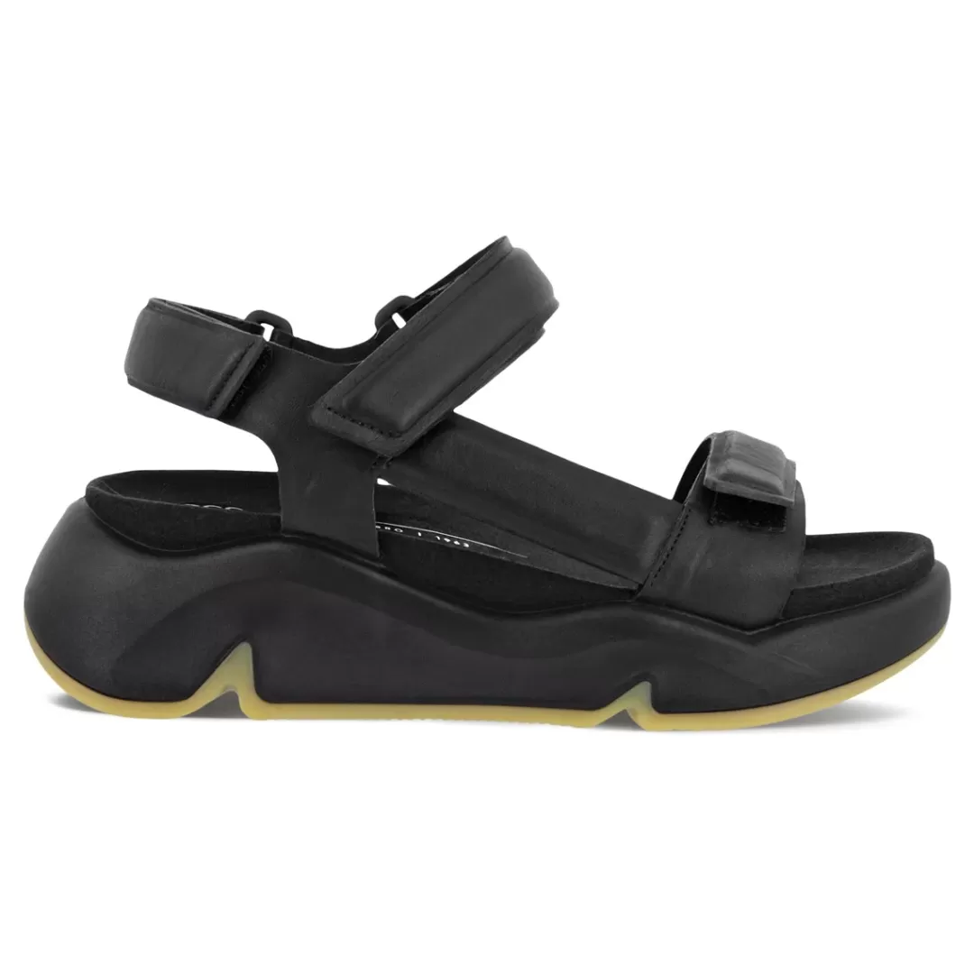 Fashion ECCO Chunky Sandal Black Sort