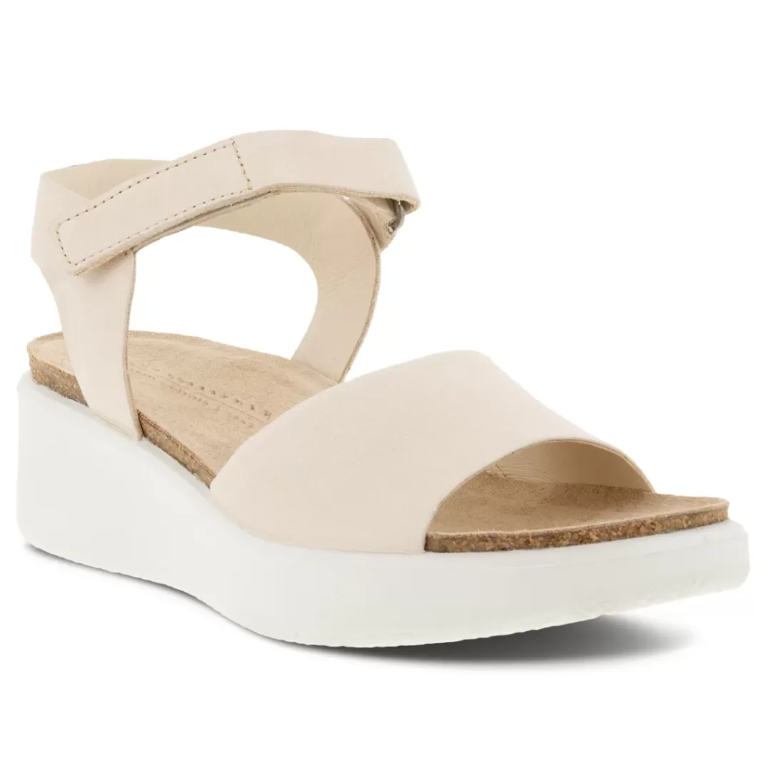 Clearance ECCO Flowt Wedge Cork W Beige