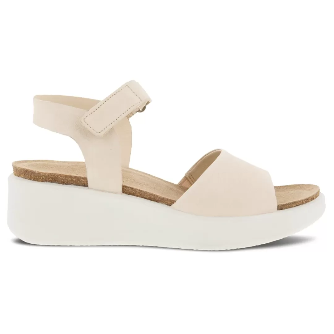 Clearance ECCO Flowt Wedge Cork W Beige