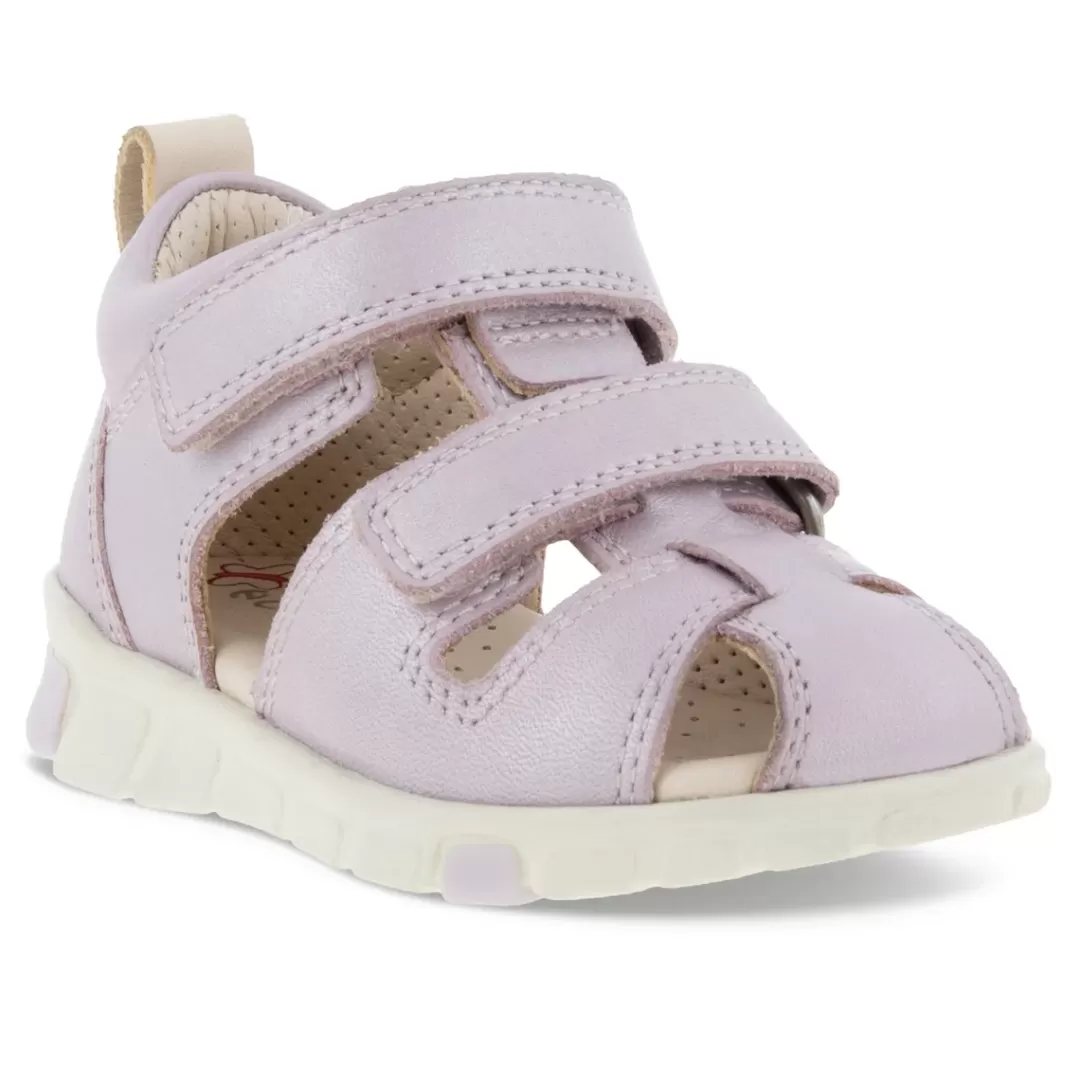 New ECCO Mini Stride Sandal Violet Ice Metallic Pink