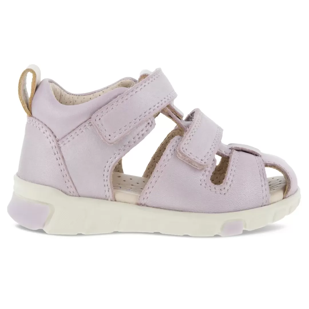 New ECCO Mini Stride Sandal Violet Ice Metallic Pink