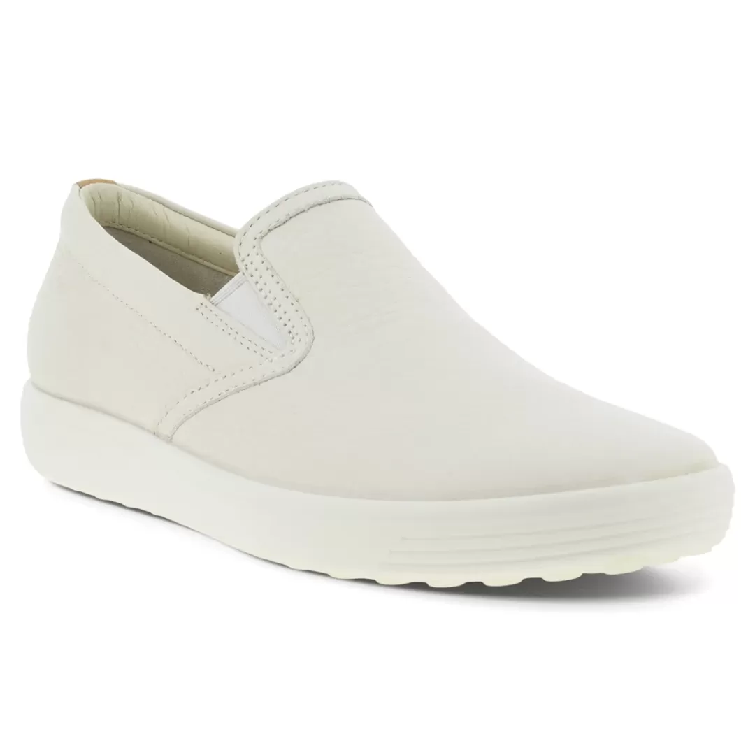 Fashion ECCO Soft 7 W White Powder Hvid